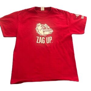 NCAA University of Gonzaga T-Shirt | “Zag Up” | RED Unisex Size L